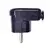 Plug Timex angled with backlight 16A 250V black Uni-Schuko