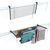 Balcony dryer with railing attachment Foxy Dry Duo Anthracite 118 cm