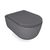 დასაკიდი უნიტაზი თავსაფრით GALASSIA Dream Matt grey 52x36 სმ