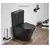 Toilet floor-standing Pate A2330XMB Rimless two-piece black Matt P-TRAP