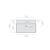 Washbasin GALASSIA  MEG11 PRO white 71x46 cm