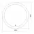 Mirror Silver Mirrors Perla D650 mm, touch switch