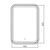 სარკე სენსორული ჩამრთველით Silver Mirrors Galeon 550х800
