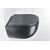 დასაკიდი უნიტაზი თავსაფრით GALASSIA Dream Matt Black 52x36 სმ