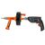 Drill attachment for cleaning sewer pipes Truper DECA-25X