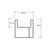 Square luminous pot AHD Atlantis 40x40 cm