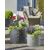 Горшок пластиковый уличный Scheurich 130/40 Riva Stone grey 36 л