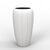 ქოთანი ყვავილის თეთრი LAMELA Pot GAJA 400 tall planter