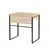 მაგიდა კომპიუტერის 73x50x75 სმ HALLDOR LIGHT WOOD BLACK LEG