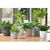 ქოთანი ყვავილის FORM PLASTIC flow petit eco recycled z podstawka 15 white
