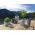 ქოთანი პლასტმასის, ეზოს Scheurich 253/58 WA.GLOBE JARD. SCHWARZ GRANIT