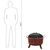 Garden fireplace Landmann Stars&Moon 28335 73.7 cm