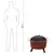 Garden fireplace Landmann Stars&Moon 28335 73.7 cm