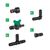 Set of connectors for drip irrigation Bradas DSWA20-SET1 16 mm 27 pcs