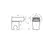 Shower head holder black Rubineta 623024B Spark
