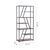 Diagonal shelving unit 124/36/200 cm