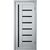 Door block ZPC PVC LA STELLA 217 ash grey black glass 36x800x2150 mm