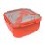 Rice cooker Rotho 2.5L MEMORY MICROWAVE orange