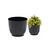 Горшок цветочный Lamela ATENA 140 cover - black 1,4L