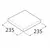 Полка со скрытым креплением Domax FS 24/24 235x235
