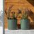 ქოთანი ყვავილის Lamela AURA 200 recycled planter with stand - grey-green 4,7L