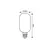 ნათურა Rabalux LED Е27 4W 4000K T45 h110 Filament 79006