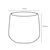 Горшок керамический Amber pot round green matt - h15,5xd17cm