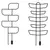 მცენარის საყრდენი Lamela 550 geometric plant supports - black