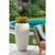 Flower pot Lamela GAJA 400 - white 21,9L