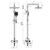 Shower system with mixer Rubineta Veneto Easy Push-10 (SW) Chrome