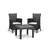 Garden furniture set Allibert Rosario graphite