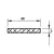 Aluminum strip PilotPro Silver 40х2 1 m