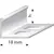 პროფილი ალუმინის SALAG A01051 "L" 10mm/2m ნატურალური ანოდა