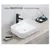 Умывальник накладной Pate Square 78537C(50) Glossy белый