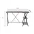 Computer table MADDIE B 120x48x78cm black, brown