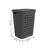 Linen basket Rotho Jona 55l black