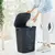 Linen basket Rotho Jona 55l black