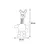 Игрушка для собак Flamingo DT NOZE DONKEY GREY 50см