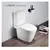 Toilet floor-standing Pate 2981XC two-piece Glossy white P-TRAP
