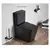 Toilet floor-standing Pate 2920AMB Rimless two-piece black Matt P-TRAP