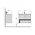Bathroom furniture with washbasin Oslo Loft 80-A gray/white SU/Cosmo 80 cm