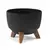 ქოთანი ყვავილის Lamela Bowl ROMA ECO recycled 330 jumper - black 12,4 L