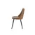 Стул замшевое SMEG SUEDE BROWN коричневая 50.5x54.5x82.5 см