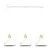 Pendant EMIBIG Ibor 3 E27 3x MAX 60W white