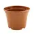 Горшок пластиковый Aleana 12x9 см терракота