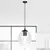 Hanger EMIBIG Istar 1 E27 1x MAX 60W black transparent