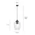 Hanger EMIBIG Istar 1 E27 1x MAX 60W black transparent