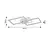 Chandelier Rabalux Athelstan 40W 4000K 500x390mm H80mm silver white 71014