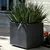 ქოთანი პლასტმასის EDA Plastiques POT CARRE VOLCANIA DECOR PIERRE 39,5x39,5x43,5სმ 31ლ