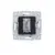 Розетка IEK TV BRITE RTV11-0-BrS оконечная сталь